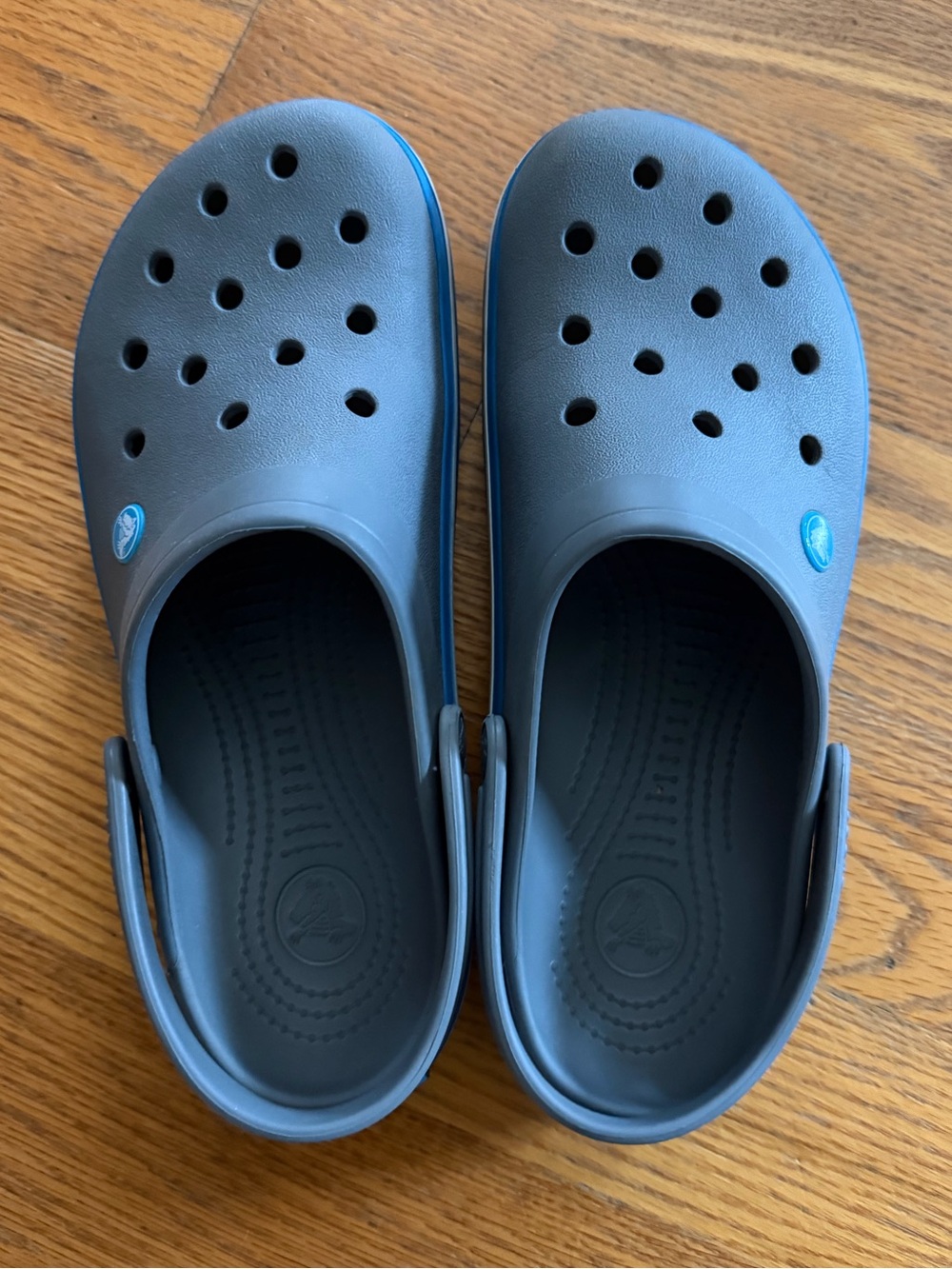 Men’s Gray Crocband Crocs - Gray - 9